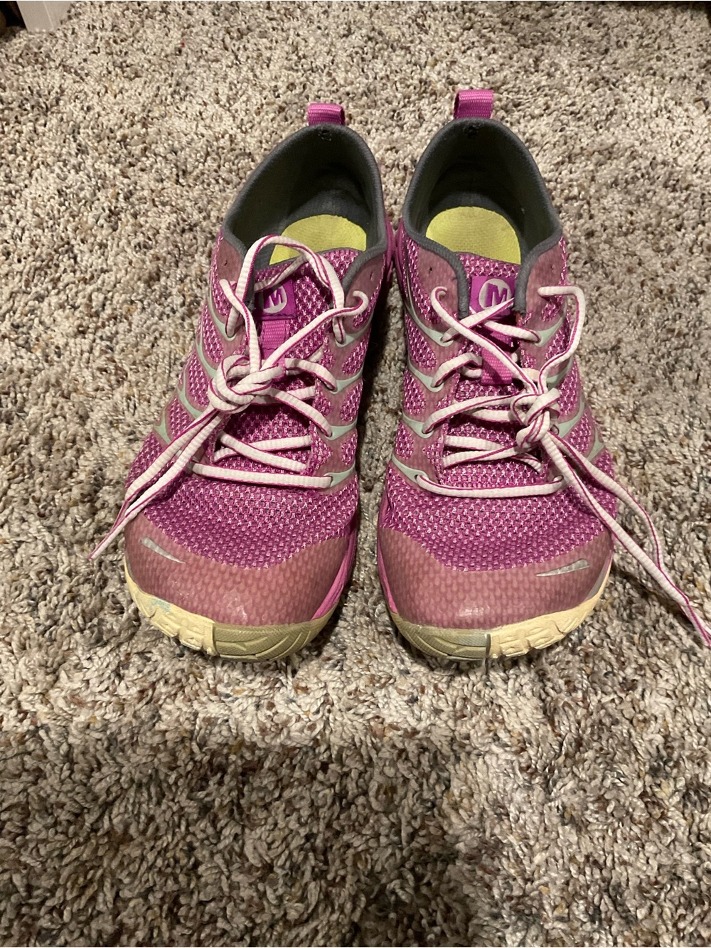 Merrell Pink Mesh Trail Running Sneakers